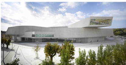 Exterior del Museo de Arte del siglo XXI (Maxxi), de Roma, de la arquitecta Zaha Hadid.