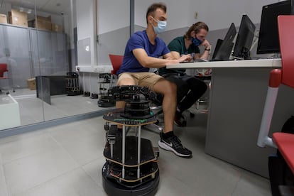 Clase en la Universidad de Alicante, el pasado mayo.