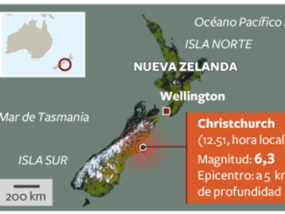 La cifra de muertos en el terremoto de Nueva Zelanda se eleva a 75