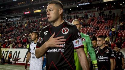 Aguilar, capitán de los Xolos.