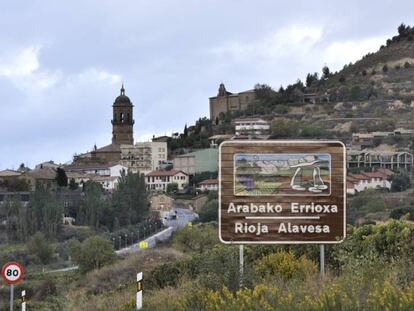 Entrada a Labastida, Álava. 