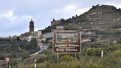 Entrada a Labastida, Álava. 