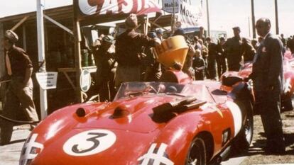 El Ferrari Scaglietti fue conducido a la victoria por el campeón británico de Fórmula 1 Stirling Moss, en el Gran Premio de Cuba en 1958. En los ochenta el Ferrari Scaglietti volvió a Modena para su restauración.