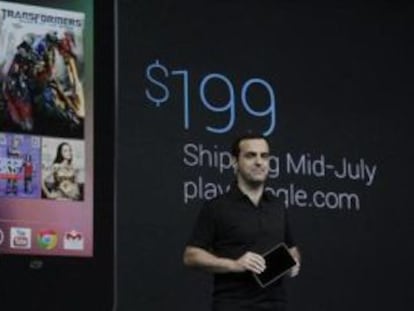 Hugo Barra presenta la tableta Nexus 7.