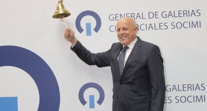 Tomás Olivo, presidente y dueño de General de Galerías Comerciales, en la salida a Bolsa de la socimi en 2017.