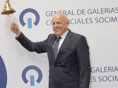 Tomás Olivo, presidente y dueño de General de Galerías Comerciales, en la salida a Bolsa de la socimi en 2017.