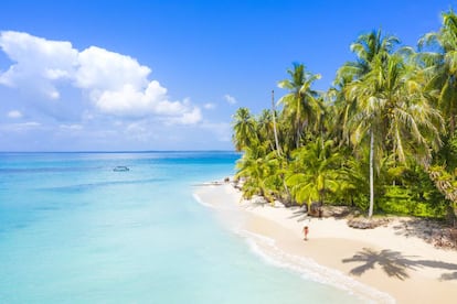 Una playa del archipiélago panameño de Bocas del Toro.