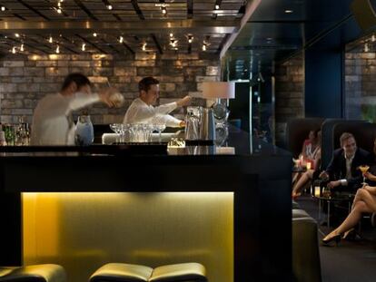 El interior del Bankers Bar, del Hotel Mandarin Oriental de Barcelona.