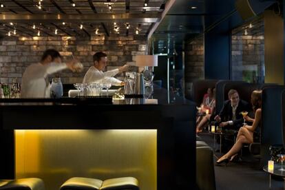 El interior del Bankers Bar, del Hotel Mandarin Oriental de Barcelona.