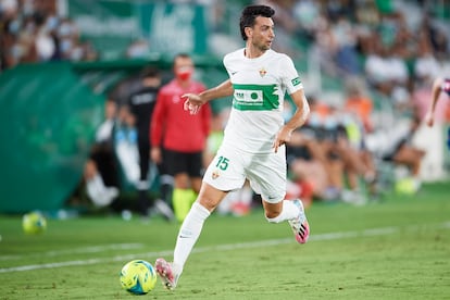 Javier Pastore, en su estreno con la camiseta del Elche CF. El volante argentino ha sido el último fichaje de ese país en llegar al club.