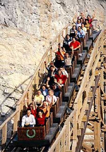 Una de las atracciones del parque temático Terra Mítica.