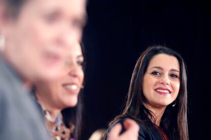 La presidenta y portavoz del Grupo de Ciudadanos en el Congreso de los Diputados, Inés Arrimadas.