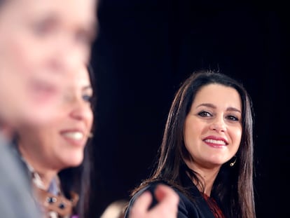 La presidenta y portavoz del Grupo de Ciudadanos en el Congreso de los Diputados, Inés Arrimadas.