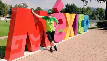 El 'coach' en el predio de la selección de México.