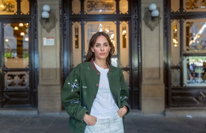 La cantautora y actriz Sophie Auster, el pasado viernes en Pamplona.