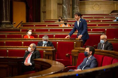 Un moment del Ple del Parlament.