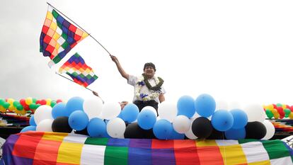 El expresidente de Bolivia, Evo Morales, en un evento en noviembre pasado.