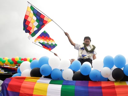 El expresidente de Bolivia, Evo Morales, en un evento en noviembre pasado.