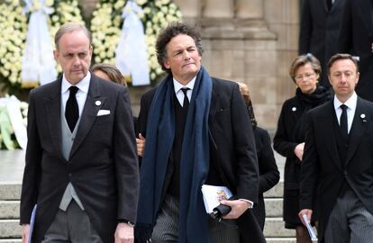 Jean d'Orléans, el conde de París, a la salida del funeral del gran duque Juan de Luxemburgo, en 2019.