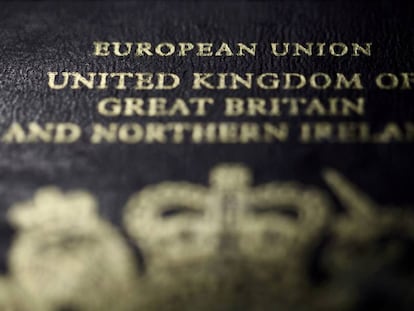 Un pasaporte de Reino Unido
