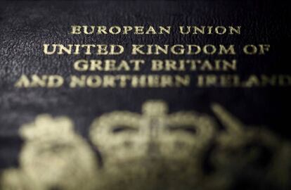 Un pasaporte de Reino Unido