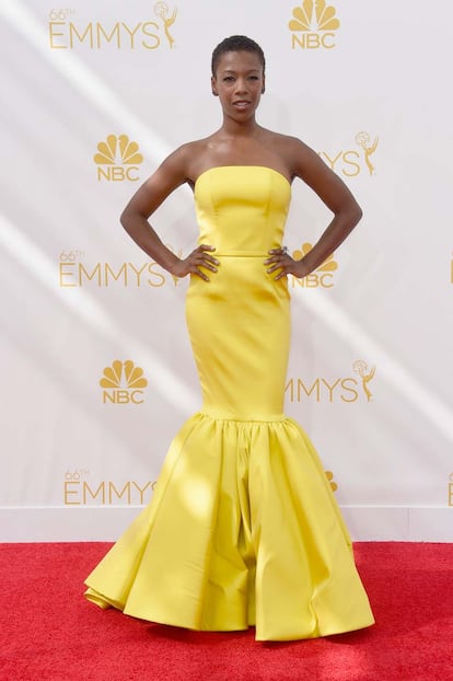 La actriz de Orange is the new black  Samira Wiley apostó por el amarillo.