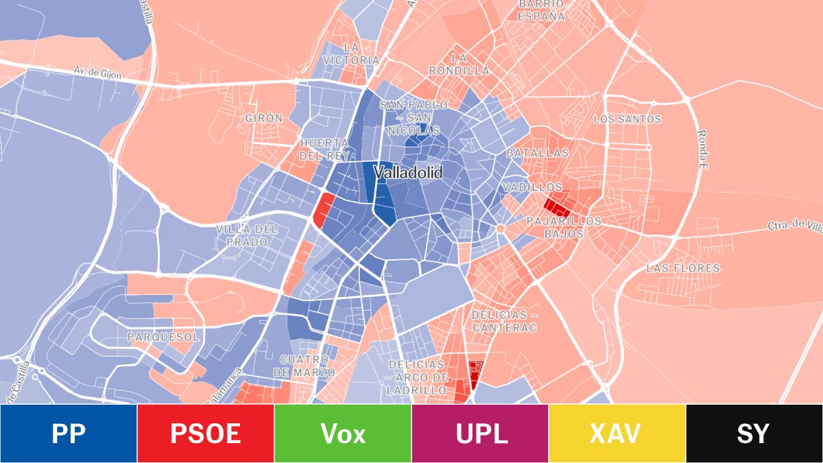 The results of the elections in Castilla y León, street by street | Elections in Castilla y León The results of the elections in Castilla y León, street by street | Elections in Castilla y León