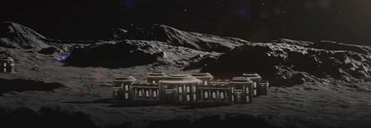 Imagen del futuro hotel en la Luna de GRU Space