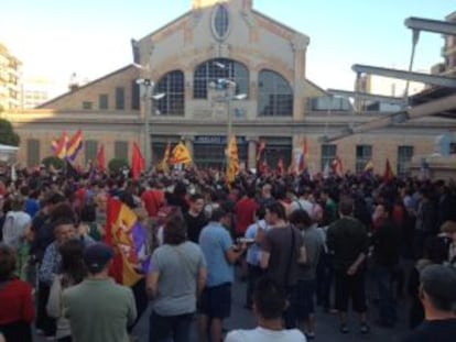 La plaza del Mercado en Alicante.