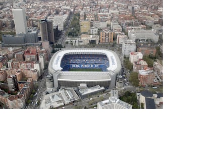 El estadio Santiago Bernabéu