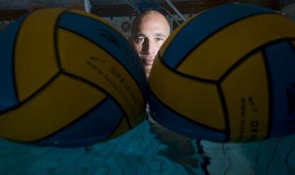 Chus Martín, en la piscina del Atlètic Barceloneta.