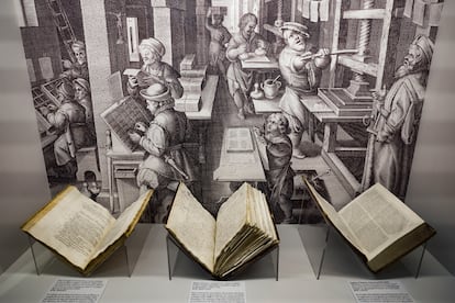 Vista de la exposición ‘Malos libros: la censura en la España moderna', en la Biblioteca Nacional. 