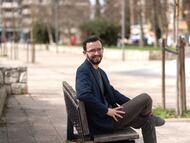 Miguel Ángel Llamas, candidato de la coalición Podemos-Alianza Verde a la presidencia de la Junta de Castilla y León, en Zamora.