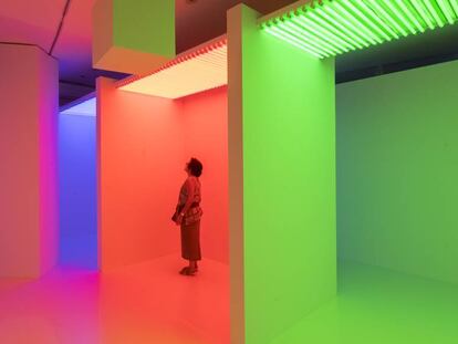 Instalación 'Chromosaturation',de Carlos Cruz-Díaz, en La Pedrera. 