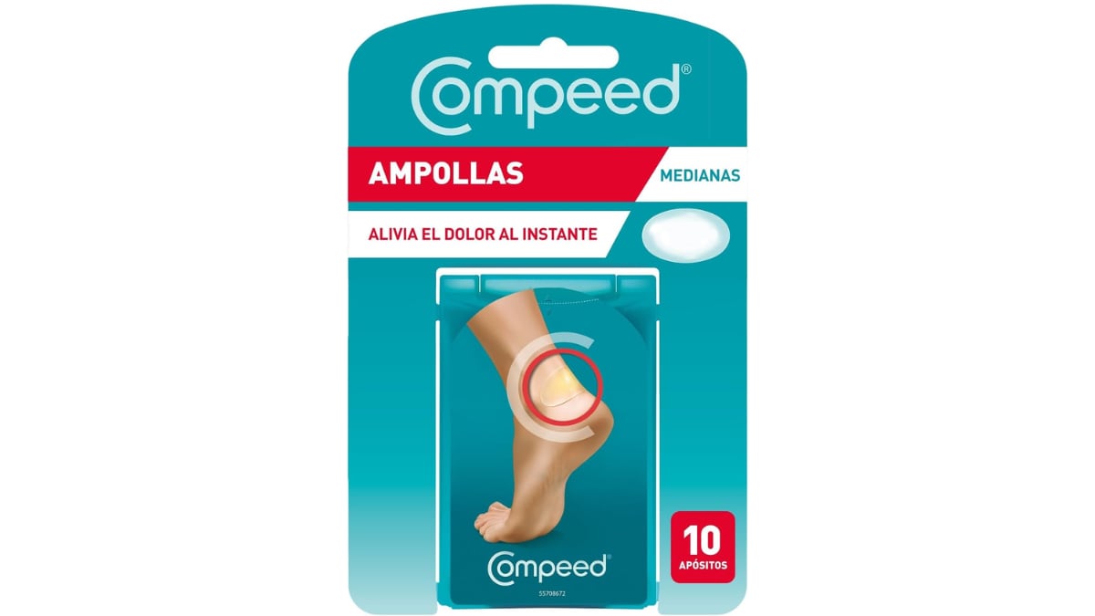 Apósitos hidrocoloides de Compeed.