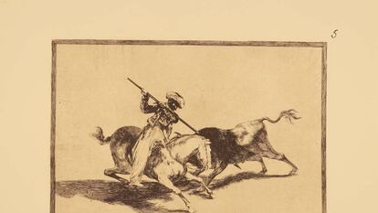 Uno de los 40 grabados de Goya que subastará la Calcografía Nacional de Madrid a través de eBay y que se exhibirán en Ifema durante Almoneda Antik Passion.