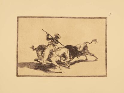 Uno de los 40 grabados de Goya que subastará la Calcografía Nacional de Madrid a través de eBay y que se exhibirán en Ifema durante Almoneda Antik Passion.