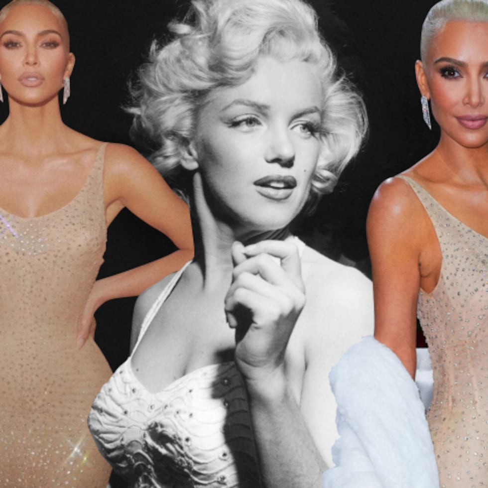 how did kim fit into marilyn's dress Kim Kardashian Wore Second Marilyn Monroe Look After 2022 Met Gala