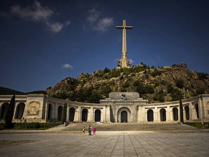The Valley of the Fallen monument, where Franco is buried.