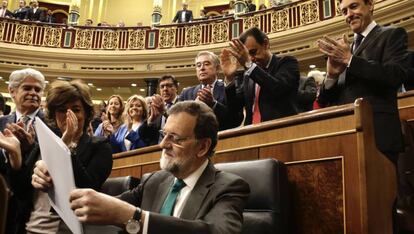 Mariano Rajoy, en el Congreso. 