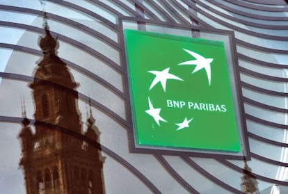 Una oficina de BNP, en Par&iacute;s.