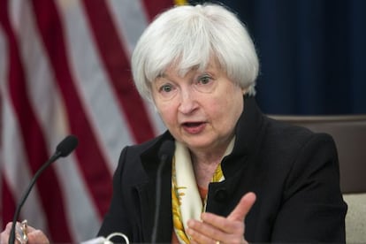 La presidenta de la Reserva Federal de Estados Unidos (FED), Janet Yellen. 