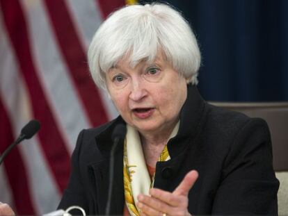 La presidenta de la Reserva Federal de Estados Unidos (FED), Janet Yellen. 