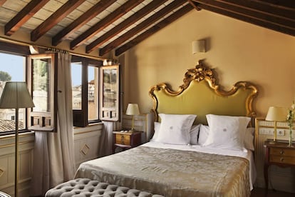 Habitación del hotel Casa 1800, en Granada.