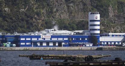 Sede principal de Pescanova en Chapela ( Redondela), en la ría de Vigo.