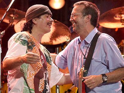 Carlos Santana y Eric Clapton