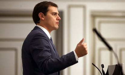 Albert Rivera, el pasado miércoles.