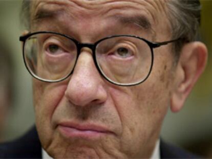 Imagén del presidente de la Reserva Federal estadounidense, Alan Greenspan.