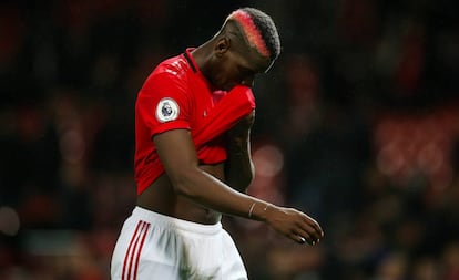 Paul Pogba, en septiembre, durante el partido contra el Arsenal en Old Trafford.