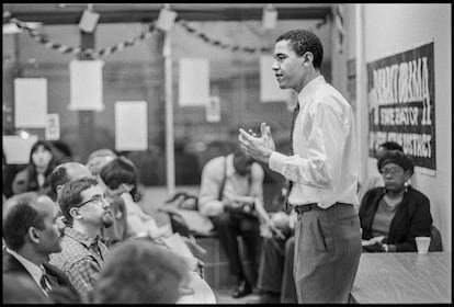 Obama, durante su primera campaña electoral.